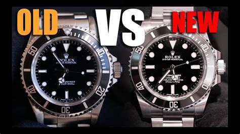 rolex submariner new vs old.